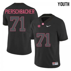NCAA Youth Alabama Crimson Tide #71 Ross Pierschbacher Stitched College Nike Authentic Black Football Jersey DM17Y70DX